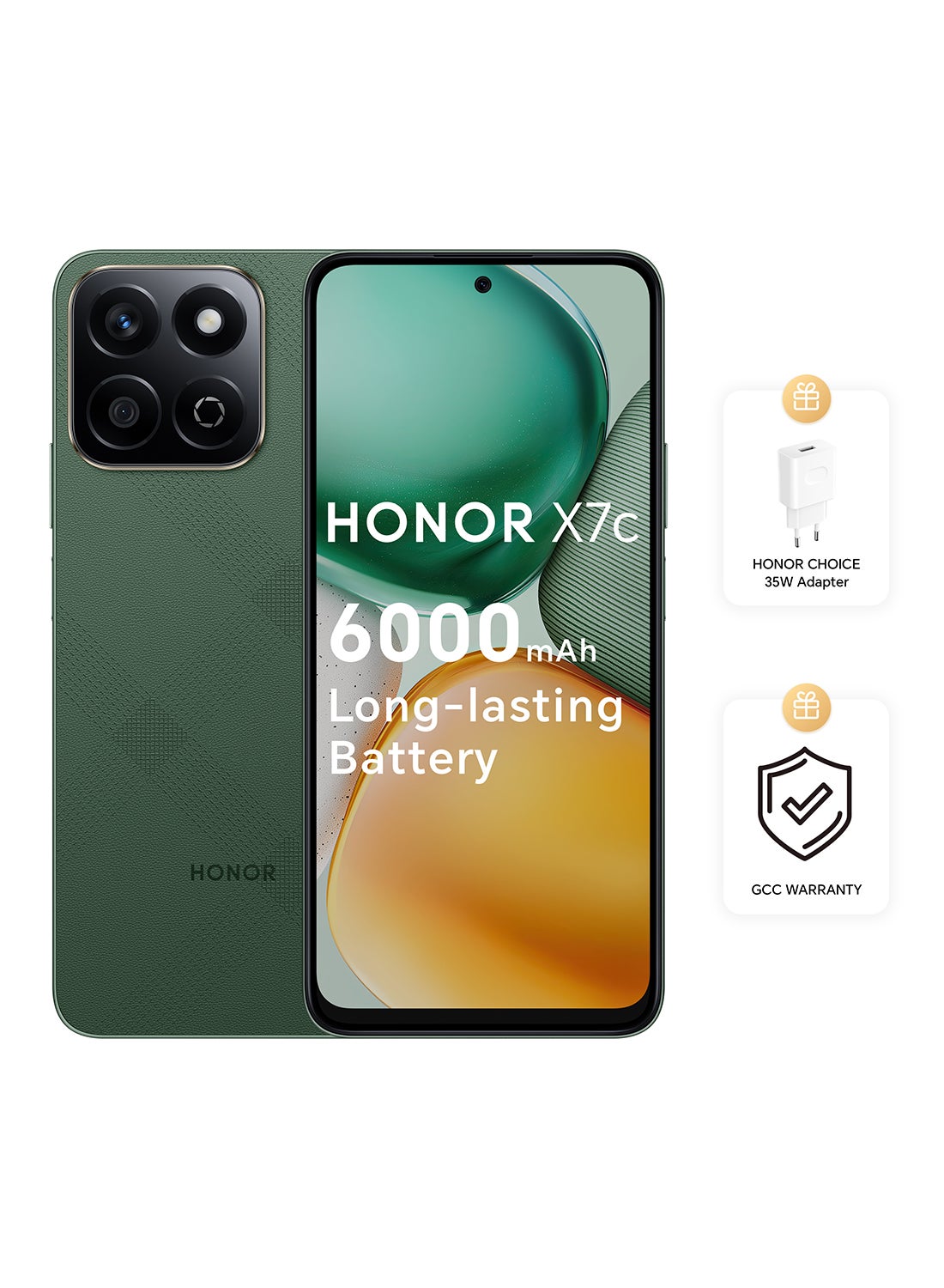 X7c Dual SIM 8GB RAM 256GB Forest Green 4G With Free Gift - Middle East Version