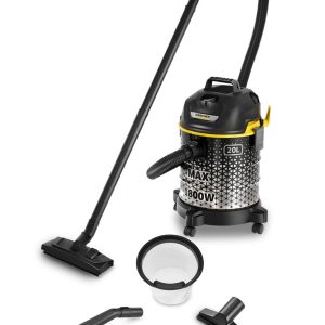 Drum Vacuum Cleaner Dvac 1800W, Convienient, Dyanmic Design, 8 Accessories Included 20 L 1800 W DVAC 1800 *AE Black