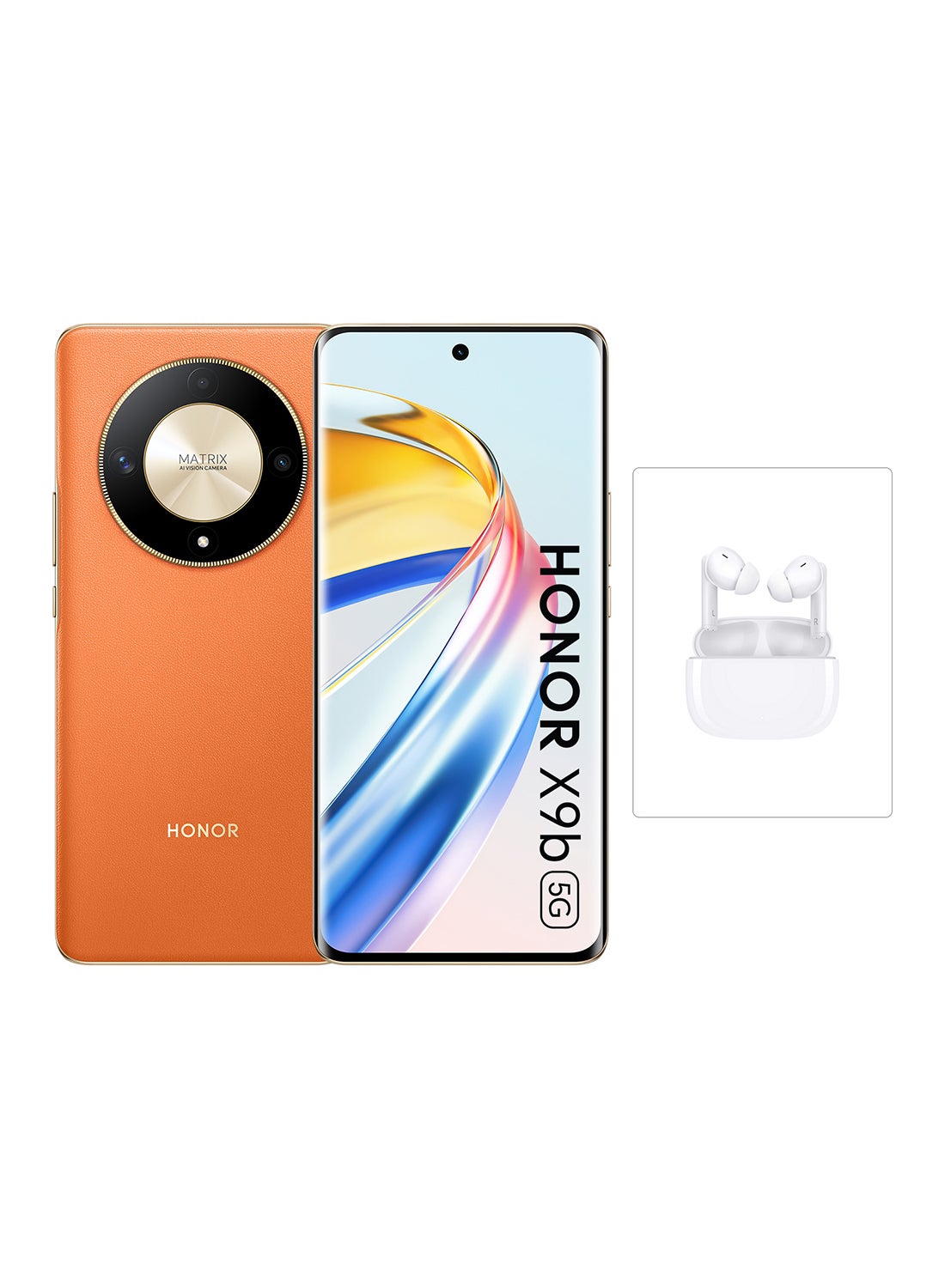 X9B Dual SIM 5G Sunrise Orange 12GB RAM 256GB With FREE Earbuds - Middle East Version