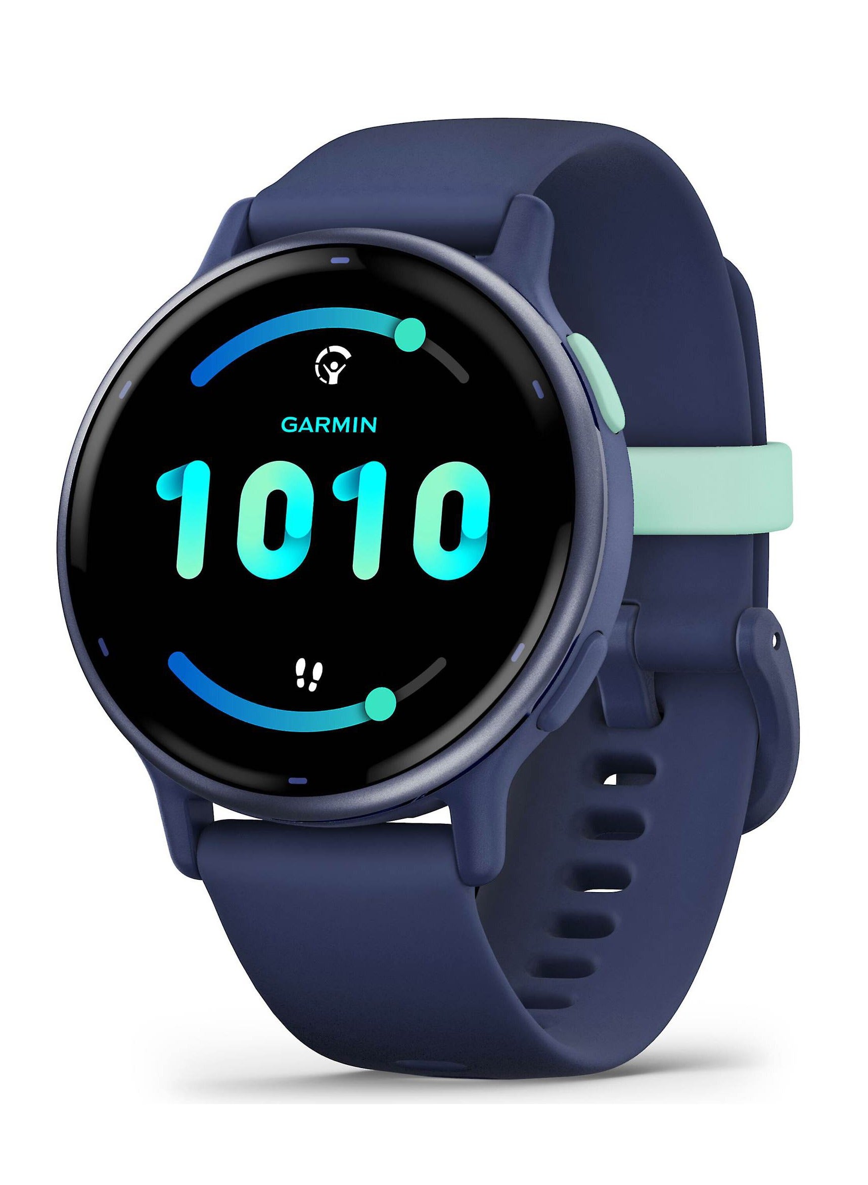 Vivoactive 5 - 42MM - Up To 11 Days Battery Life - 1.2"inch Amoled Display, Scratch Resistant, Corning® Gorilla® Glass 3, Heart Rate Monitor, Stress Tracking, Advanced GPS Features, Built-in GNSS and Sports App, iOS and Android Compatible Navy