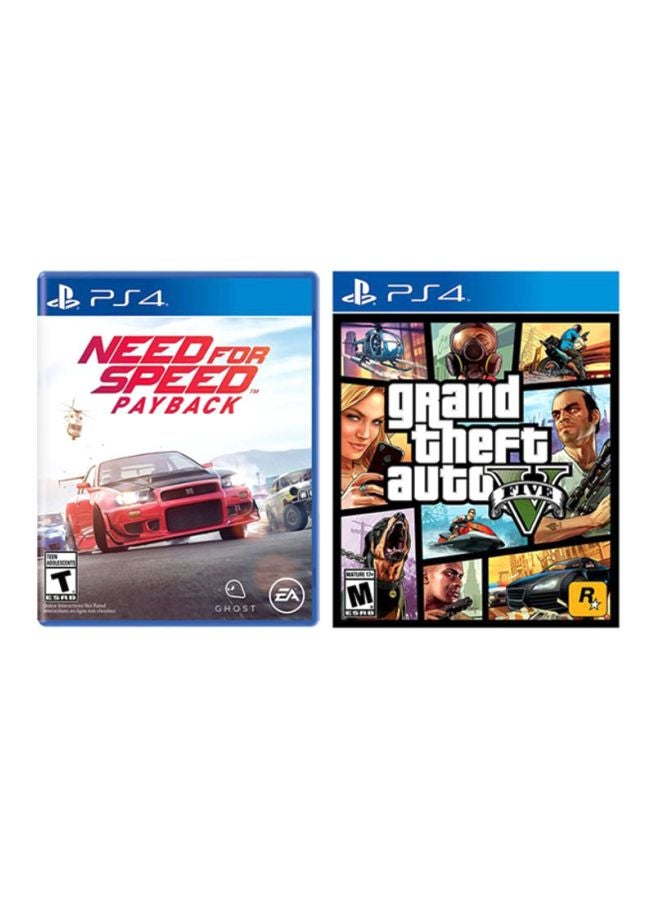 Need For Speed Payback + Grand Theft Auto V(Intl Version) - Racing - PlayStation 4 (PS4)