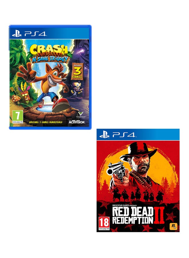 Crash Bandicoot N. Sane Trilogy + Red Dead Redemption 2  -  PlayStation 4 - playstation_4_ps4