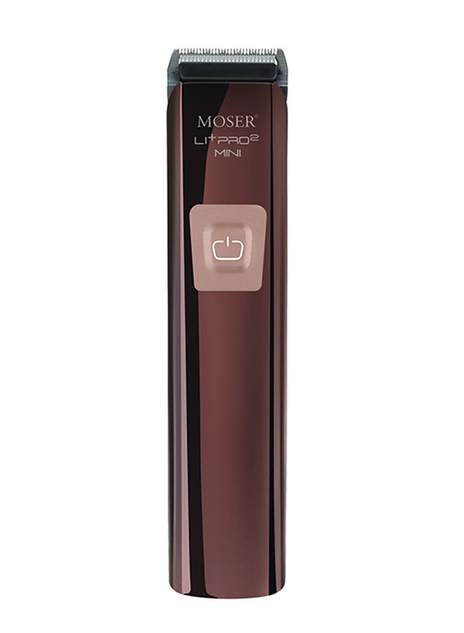 Li+Pro2 Mini Professional Cord/Cordless Hair Trimmer Brown