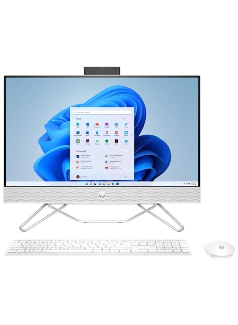 All-in-One 27-Inch Touchscreen Desktop, AMD Ryzen 7 5700U Processor/32GB RAM/1TB SSD/Intel Iris XE Graphics/Windows 11 Home English White, Includes Keyboard and Mouse English White