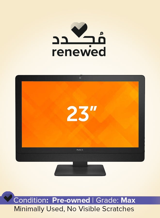 Renewed - All-in-One Desktop OPTIPLEX 9030 AIO With 23-Inch Display,Intel Core i5 Processor/4th Generation/8GB RAM/240GB SSD English Black