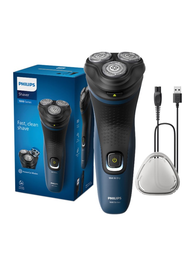 Wet And Dry Electric Shaver 1000 Series S1151/00 Blue/Black