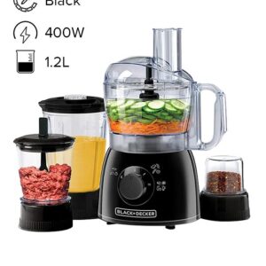 5-In-1 Food Processor With 33 Functions 1.2 L 400.0 W KR43-B5 Black
