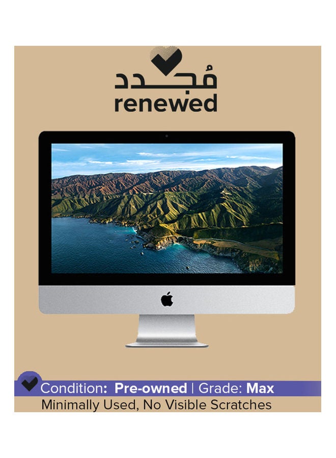Renewed - iMac A2116 Desktop With 21.5-Inch Display, Core i5 Processor/8GB RAM/1TB HDD/1536MB Intel Iris Plus Graphics 640 English Silver