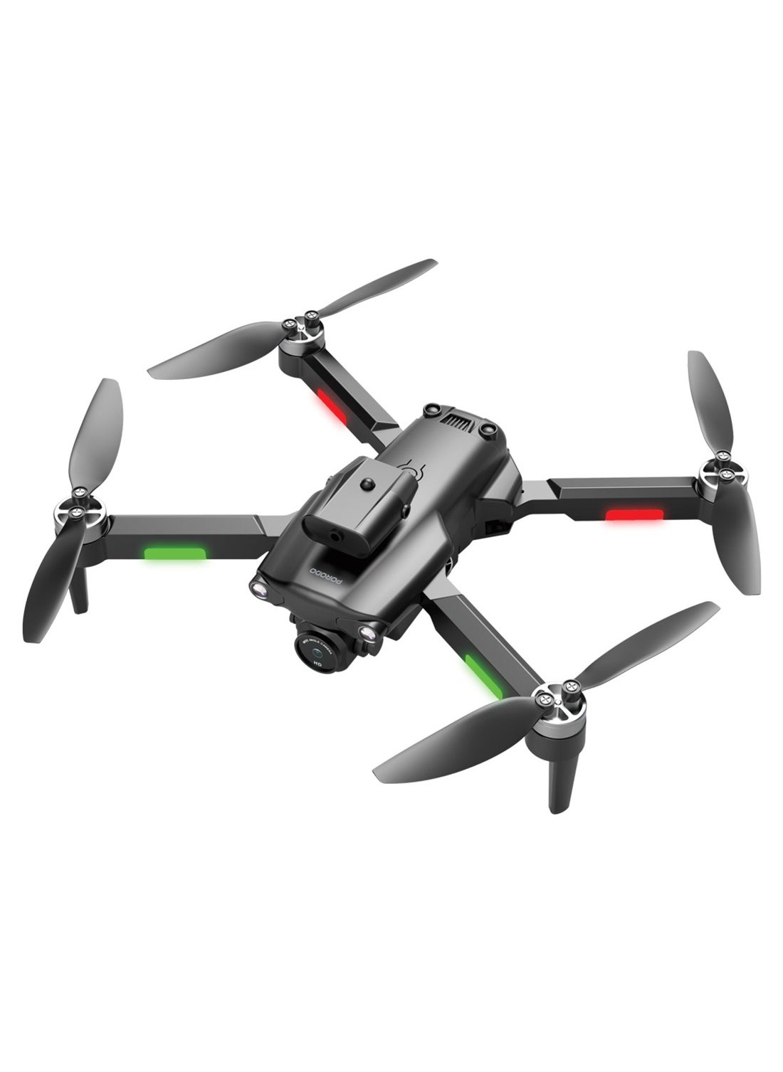 R/C Folding Drone With Brushless Motor and Infrared Obstacle Avoidance,50M Height,7KM/H Max Speed Suitable for Kids & Adult,Fast-Charge Tech,Versatile & Compact,6-Axis Gyro Stabilizer,360˚ Flip- Black