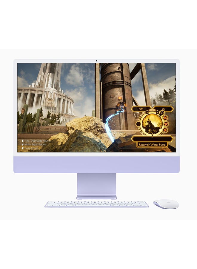 24-inch iMac with Retina 4.5K display: Apple M3 chip with 8‑core CPU and 8‑core GPU, 256GB SSD/Integrated Graphics English Blue