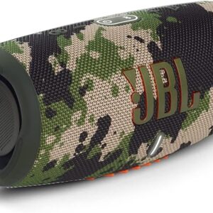 JBL Charge 5 Portable Speaker, Built-In Powerbank, Powerful Pro Sound, Dual Bass Radiators, 20H of Battery, IP67 Waterproof and Dustproof, Wireless Streaming, Connect - Squad, JBLCHARGE5SQUAD